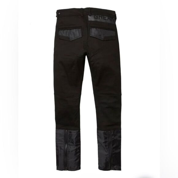 New Dreamland Snow Tech Utility Jeans Size Men’s 36W 34L Black Streetwear - Picture 2 of 8